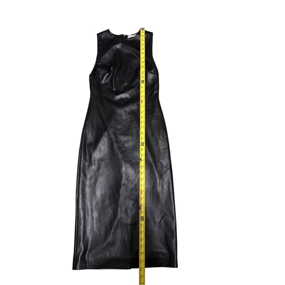Alice + Olivia Faux Leather Midi Dress - Picture 8 of 8